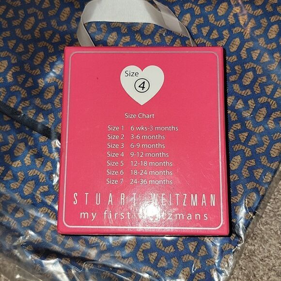 New My First Stuart Weitzmans Baby Chippy 2 SlipOn Soft Bottom Crib Shoes Size 4 - Picture 9 of 9